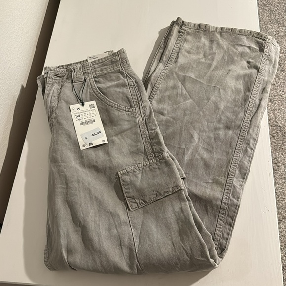 Zara cargo pants size 2 - Picture 3 of 6
